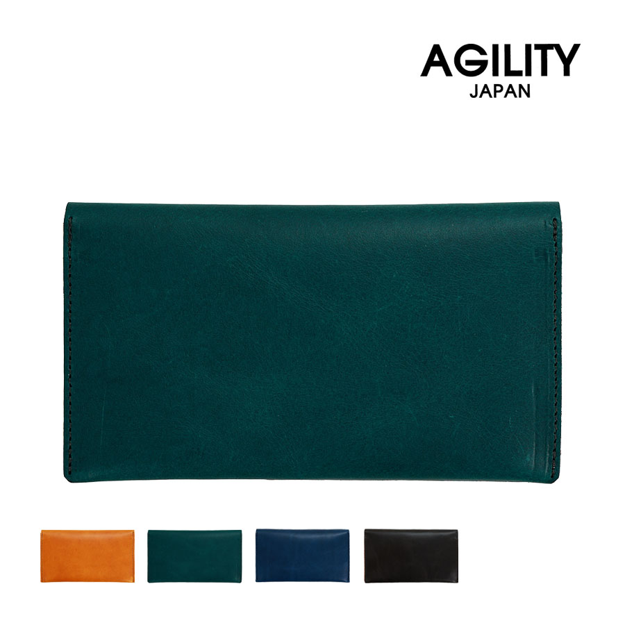 AGILITY（アジリティ） 財布 メンズ 長財布 かぶせ 本革 革 レザー