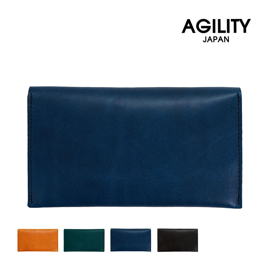 あおい AGILITY（アジリティ） 財布 メンズ 長財布 かぶせ 本革 革 レザー