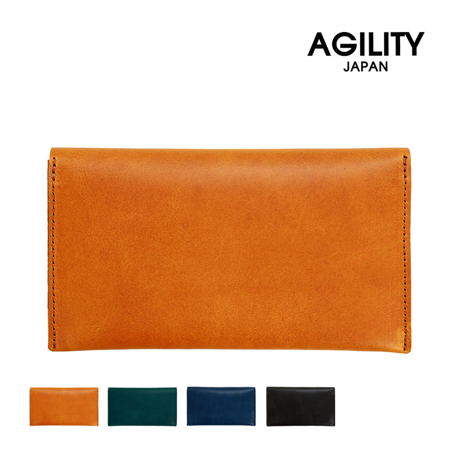 AGILITY（アジリティ） 財布 メンズ 長財布 かぶせ 本革 革 レザー