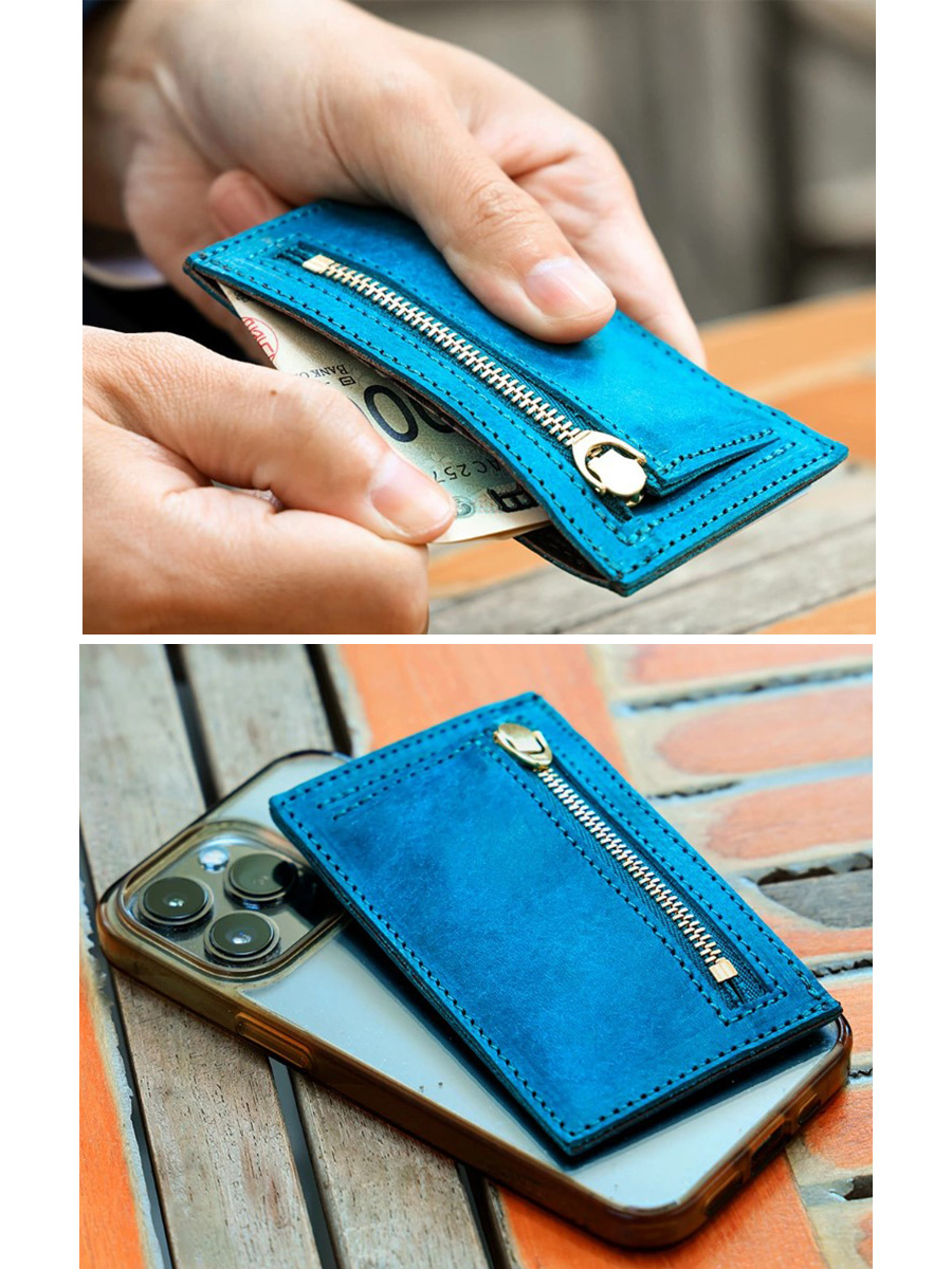 ミニ財布 メンズ 本革 ブランド 薄い ファスナー 小銭入れ 本革ミニ財布 薄型 カードケース カード入れ キャッシュレス ミニウォレット イタリアンレザー AGILITY アジリティ フラグメントミニ 0364 AGILITY（アジリティ） 財布 メンズ ミニ財布 カードケース キャッシュ