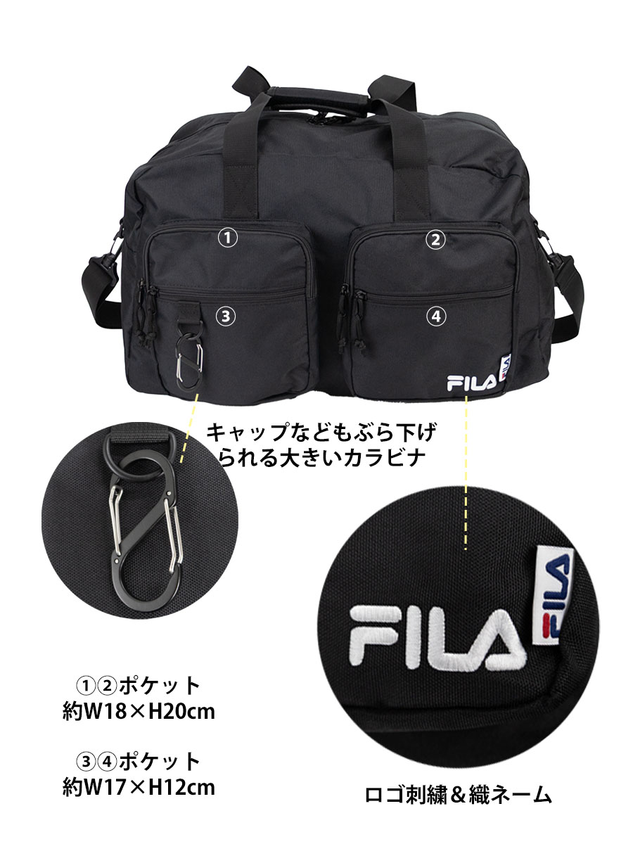 FILA（フィラ） ボストンバッグ 45l メンズ レディース ブランド 2way