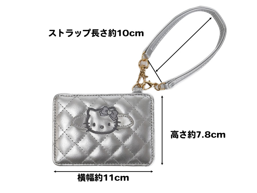 パスケース レディース カード2枚 ストラップ付 定期入れ 通勤 通学