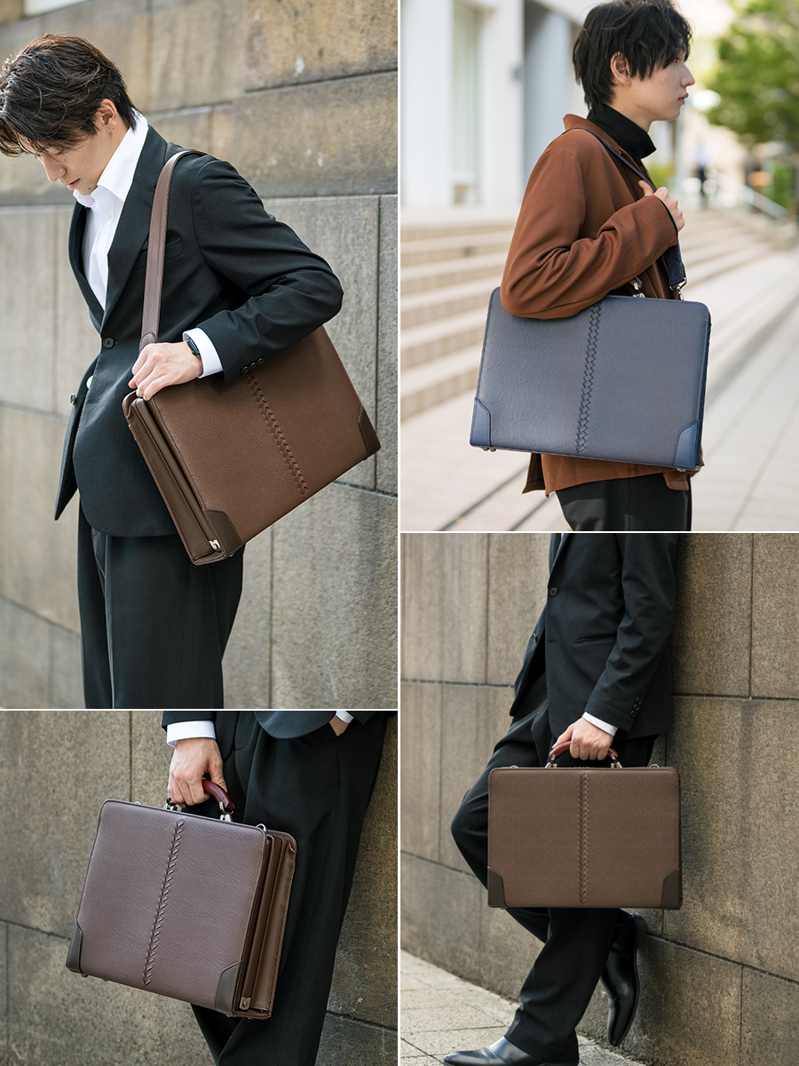 YOUTA ブリーフケース ビジネスバッグ ショルダーバッグ 2WAY 豊岡鞄 YOUTA 2wayダレスブリーフケース LIZARD 男性 メンズ