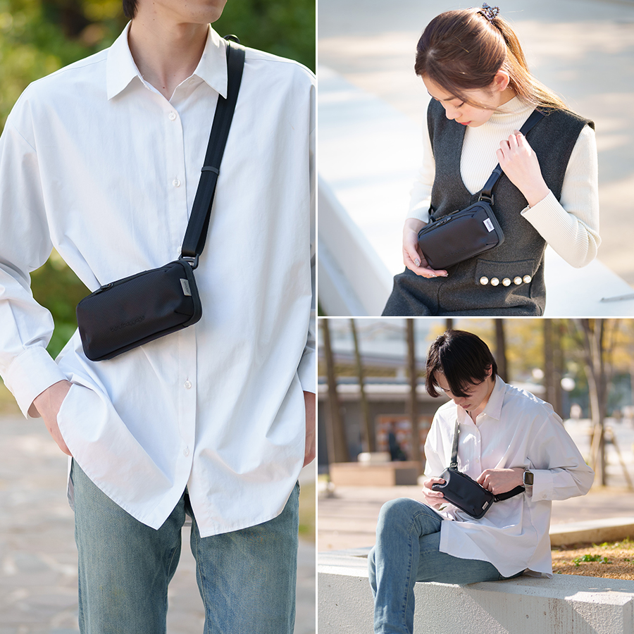 豊岡鞄 スマホショルダー メンズ ブランド 撥水 お財布ショルダー