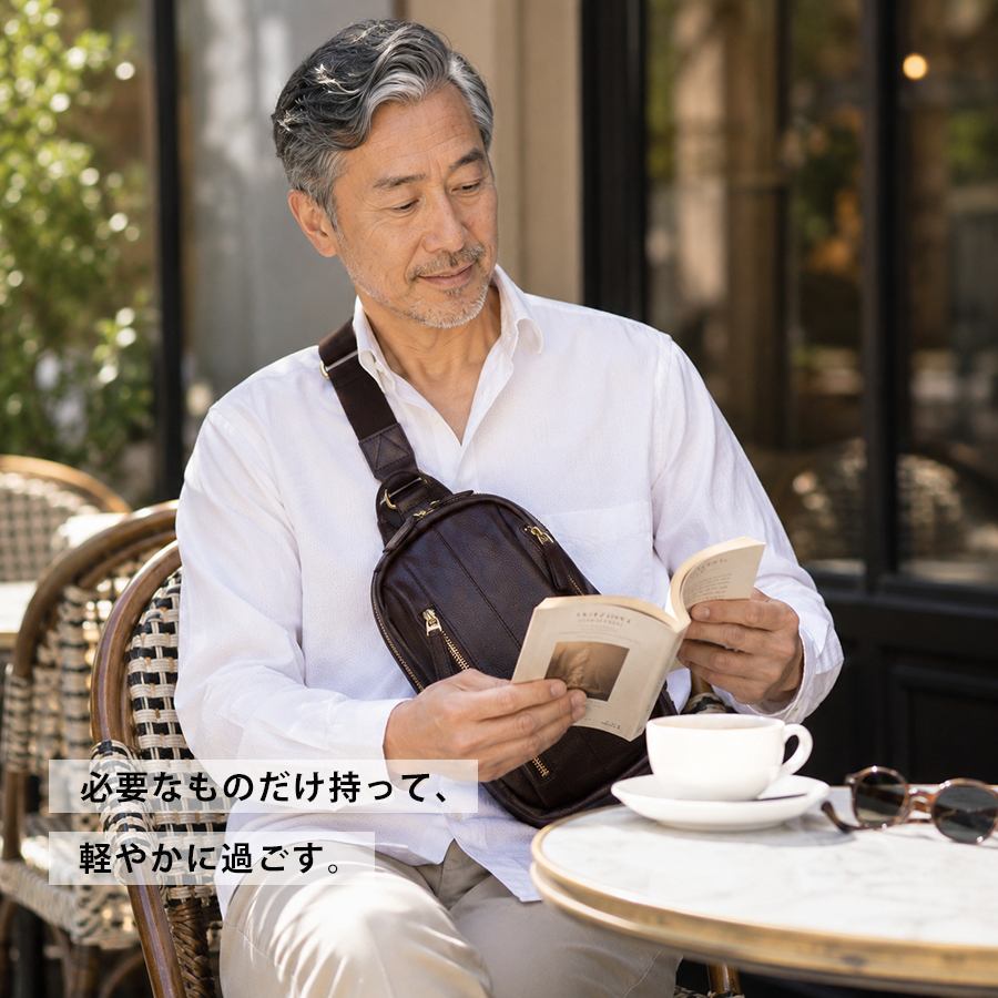 豊岡鞄 ボディバッグ メンズ 革 本革 50代 60代 ブランド 日本製
