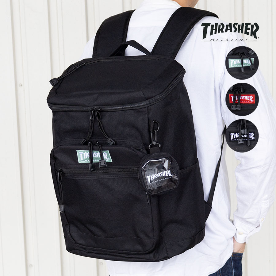 今 話題 の 人気 商品 THRASHER 大容量 スクエア型 レディース メンズ リュックサック その他