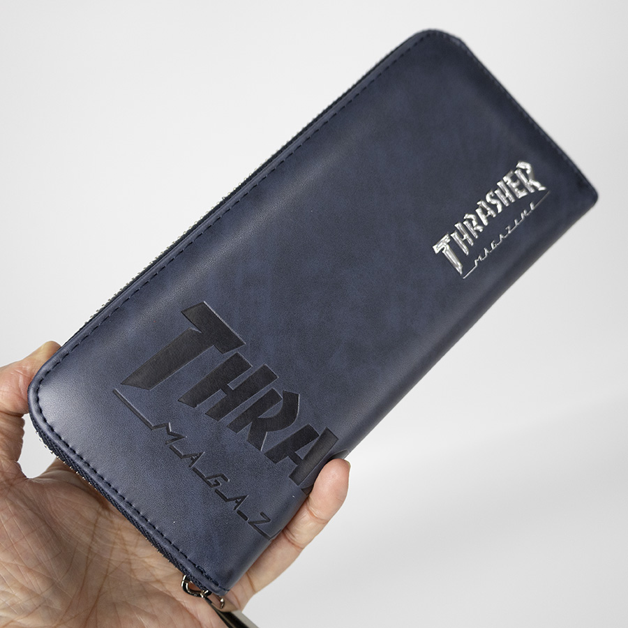 THRASHER（スラッシャー） 財布 メンズ 長財布 ラウンドファスナー