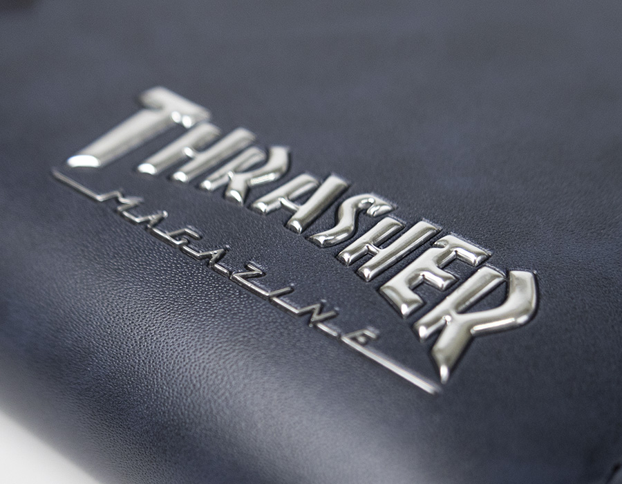 THRASHER（スラッシャー） 財布 メンズ 長財布 ラウンドファスナー