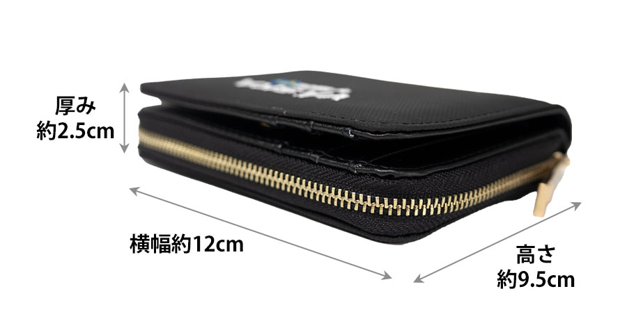 VASKA 財布 レディース 二つ折り ラウンドファスナー 小銭入れ 札入れ