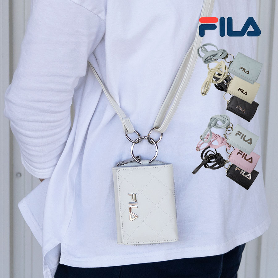 財布 三つ折り FILA フィラ レディース キッズ財布 ストラップ 財布 ファスナー 小銭入れ お...