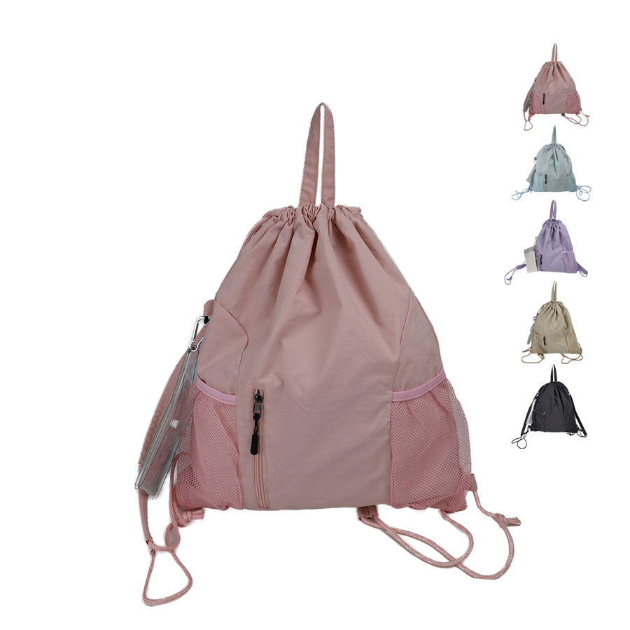 ナップサック 子供 キッズ クリアポーチ 女の子 小学生 中学生 高校生