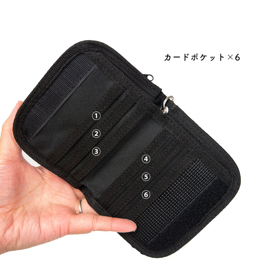 ＊未使用品＊ブラック キルティング/シルバー 折り財布 ケース 二つ折り財布 メンズ レディース 折りたたみ財布 首掛け コンパクト