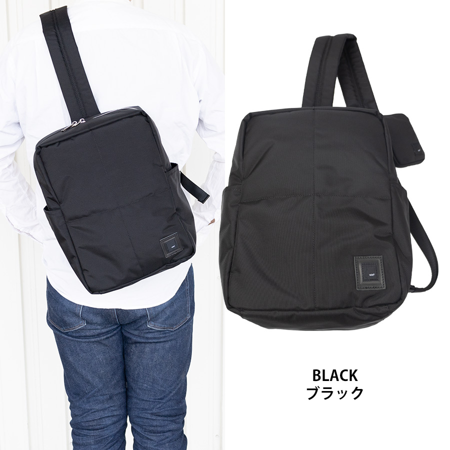 waku ボディバッグ メンズ 斜めがけ 大きめ A4 ワンショルダー
