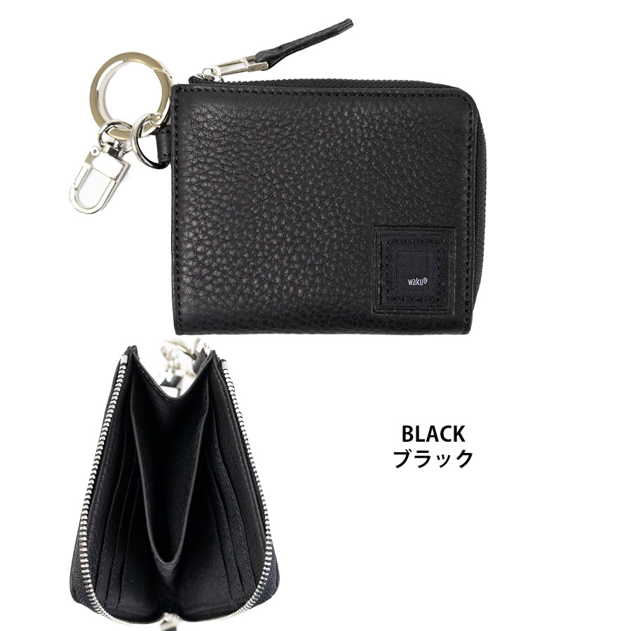 waku（ワク） ミニ財布 メンズ 本革 革 レザー ミニウォレット