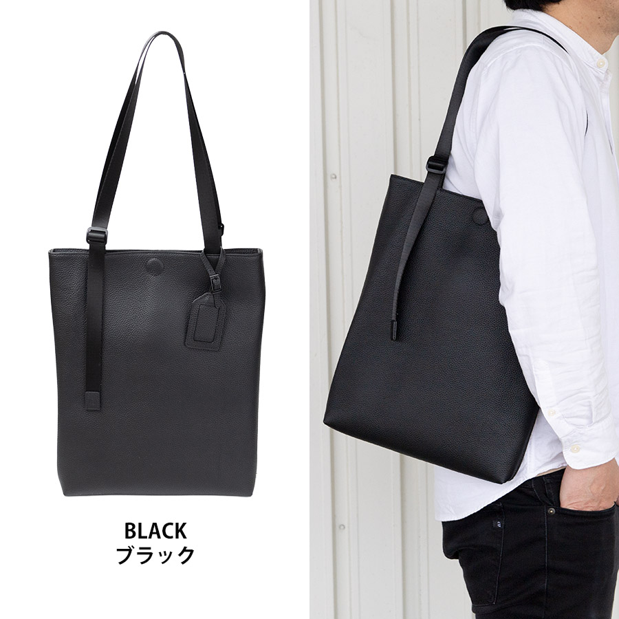 ソラチナ　レザー バッグ 黒 SOLATINA トートバッグ メンズ 肩掛け 本革 革 レザー a4