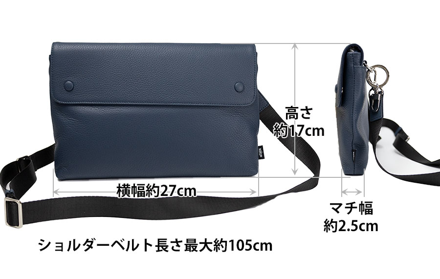 ショルダーバッグ メンズ 本革 革 レザー 斜めがけ 肩掛け 小さめ タブレット収納 シンプル おしゃれ ブランド waku ワク フラップショルダーM WK-0079｜kaban-soko｜23