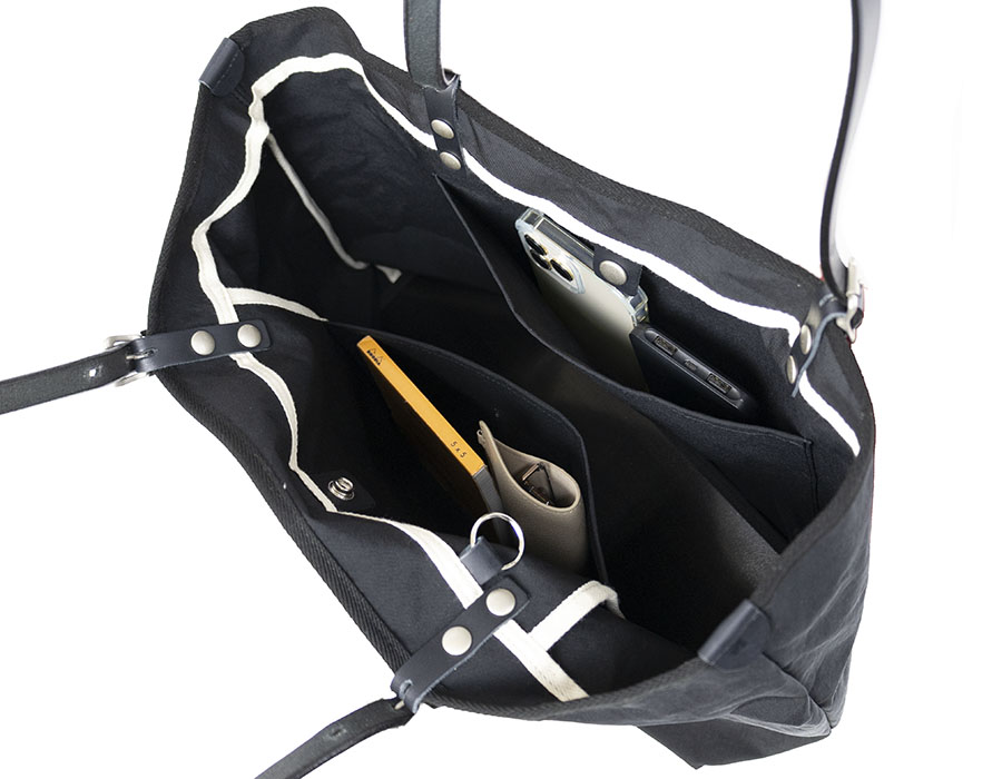 Butler Verner Sails レザー　トート　ブラック　黒　A4 Butler Verner Sails トートバッグ バトラーバーナーセイルズ