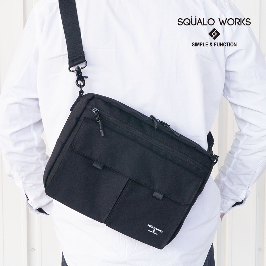 SQUALO WORKS スクアーロワークスビジネスバッグ ブラック サンワショッピング - SQUALO WORKS（スクアーロ ワークス）｜Yahoo