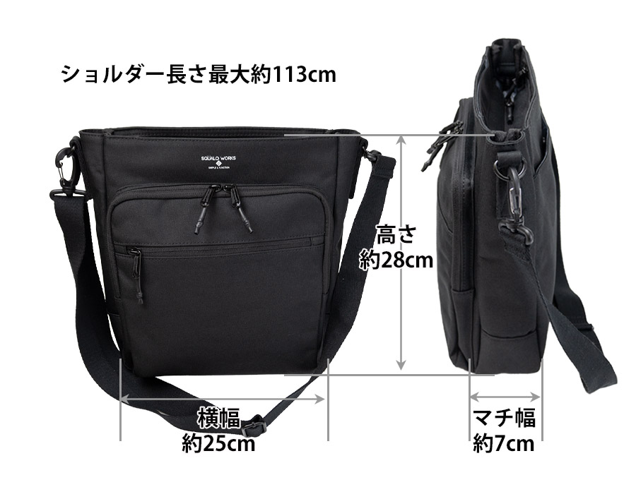 ハンドメイドフレームバッグ　コーデュラ500ブラック　43cm ハンドメイドフレームバッグ コーデュラ500ブラック 43cm