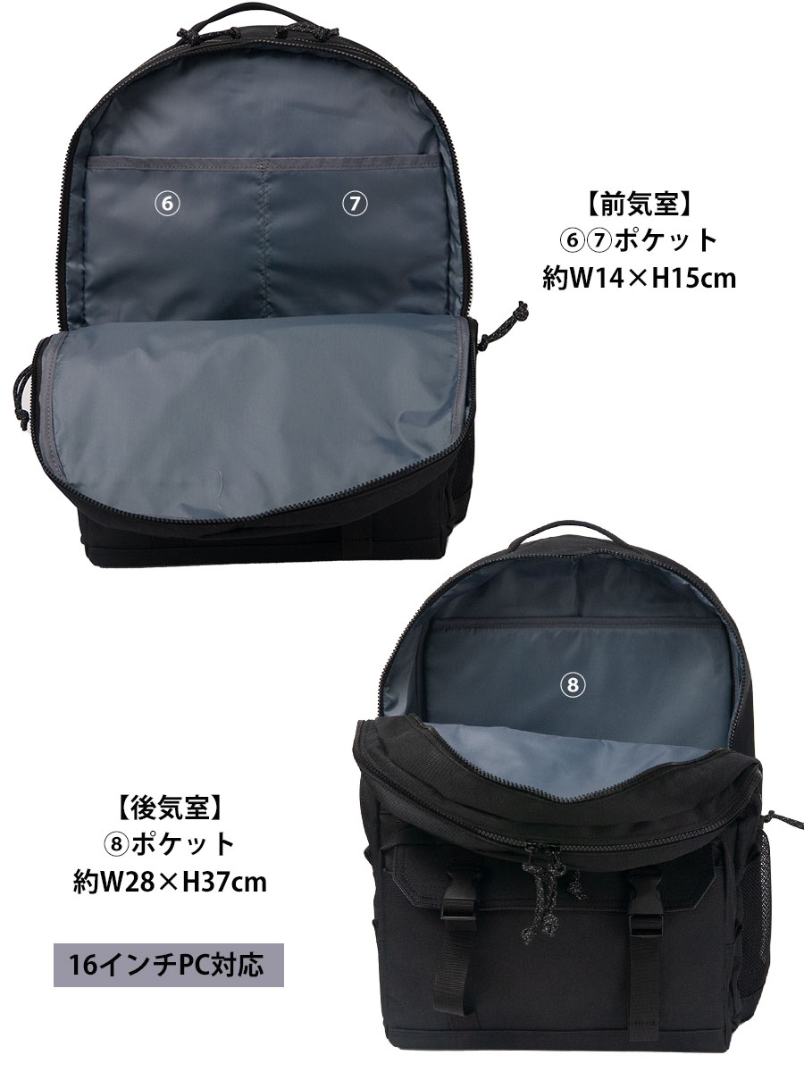 リュックサック メンズ 38l 大容量 2層 b4 a4 pc 16インチ ノートpc