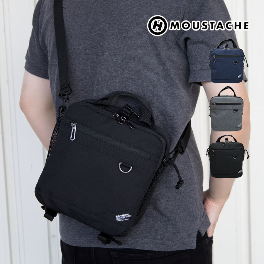 MOUSTACHE（ムスタッシュ） ショルダーバッグ メンズ 斜めがけ 縦型