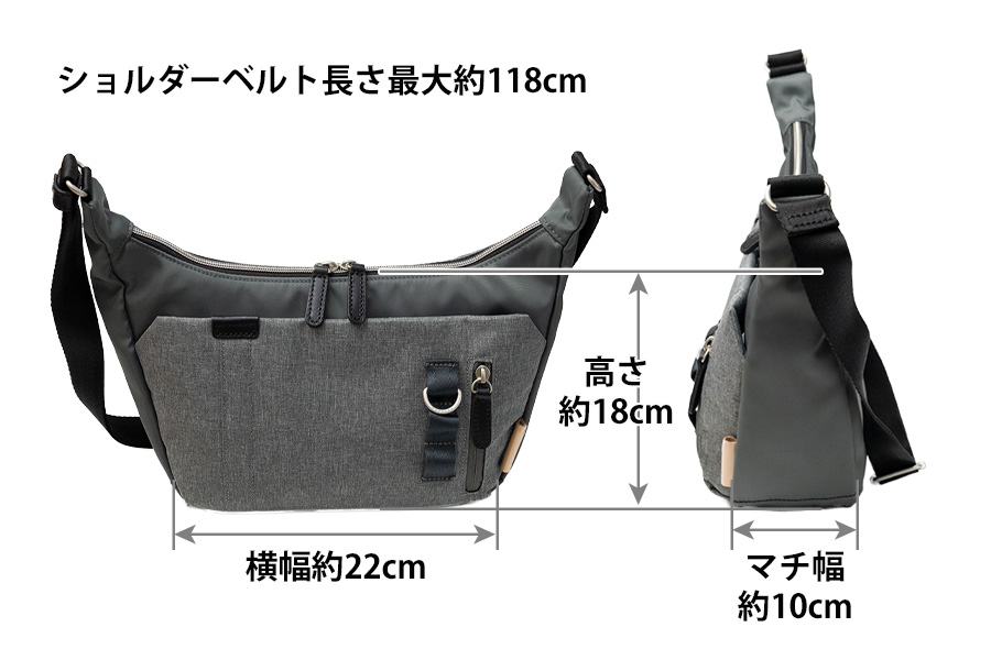 ショルダーバッグ メンズ レディース 斜めがけ 横型 ファスナー 通勤 通学 ブランド シンプル おしゃれ 30代 40代 50代 MOUSTACHE ムスタッシュ BET-0340 | MOUSTACHE | 19