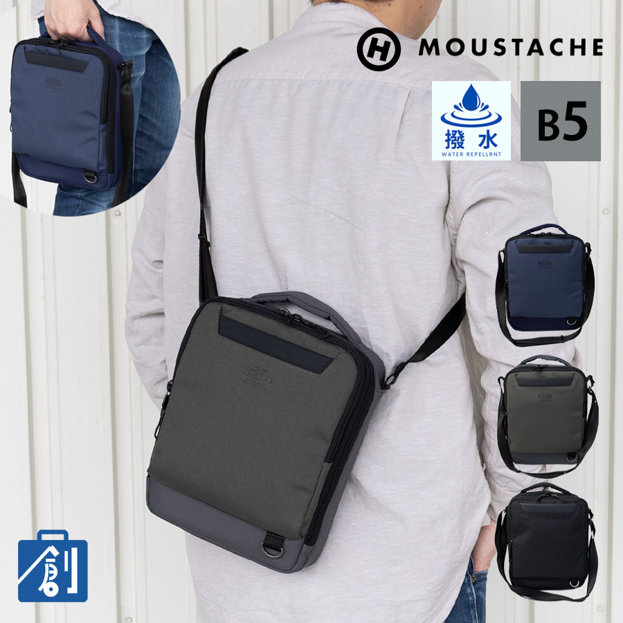 充実の品 メンズ ショルダーバッグ MOUSTACHE レディース 縦型 斜めがけ ピアス