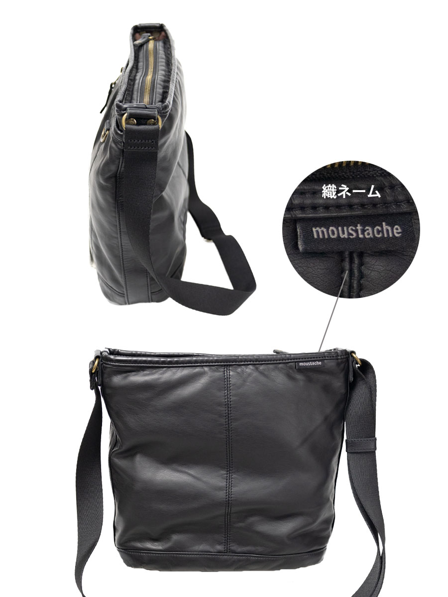 MOUSTACHE ショルダーバッグ メンズ レディース B5 斜めがけ