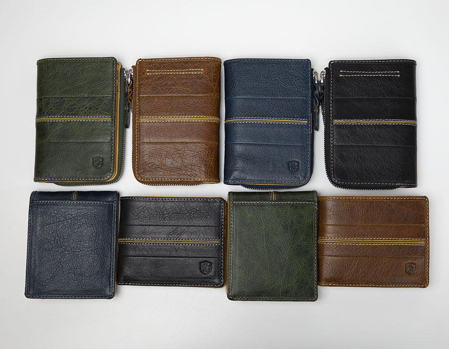 MOUSTACHE（ムスタッシュ） 財布 メンズ 二つ折り 本革 革 レザー 小銭