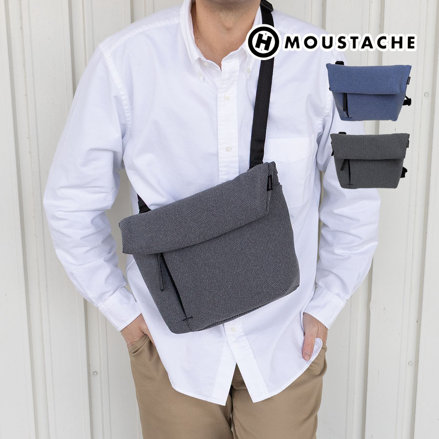 MOUSTACHE（ムスタッシュ） 口折れショルダーバッグ メンズ 小さめ 斜 