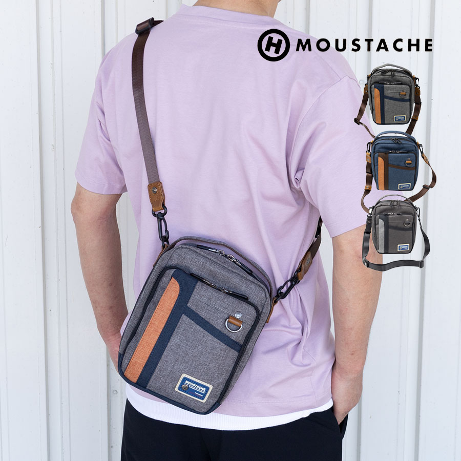Man まとめ売り MOUSTACHE（ムスタッシュ） ショルダーバッグ メンズ 小さめ 斜めがけ