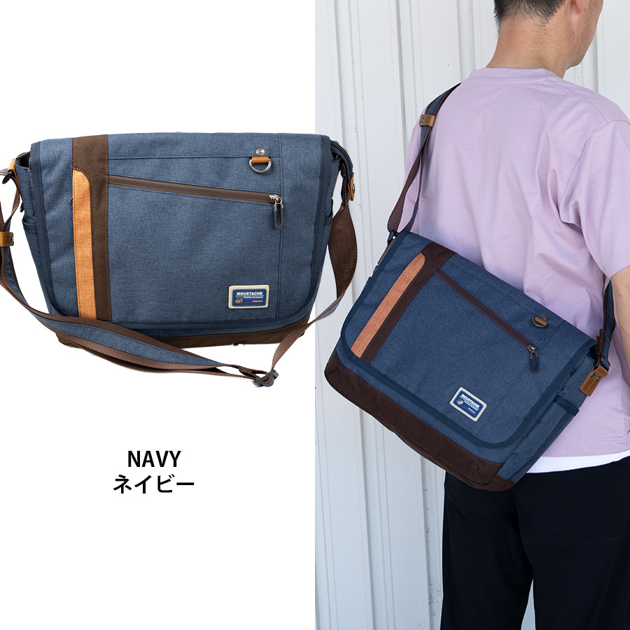 MOUSTACHE（ムスタッシュ） ショルダーバッグ メンズ 斜めがけ a4 横型