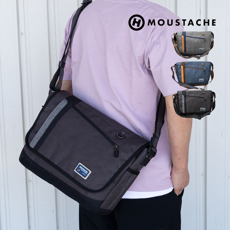 MOUSTACHE（ムスタッシュ） ショルダーバッグ メンズ 斜めがけ a4 横型