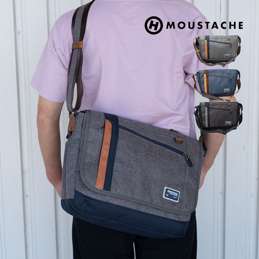 MOUSTACHE（ムスタッシュ） ショルダーバッグ メンズ 斜めがけ a4 横型