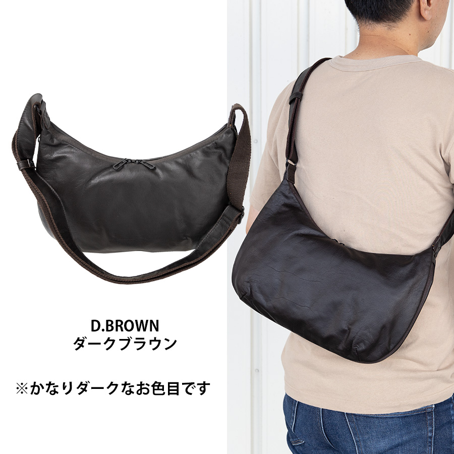 DOUBLES ショルダーバッグ メンズ 舟形ショルダー 本革 革 b5 斜