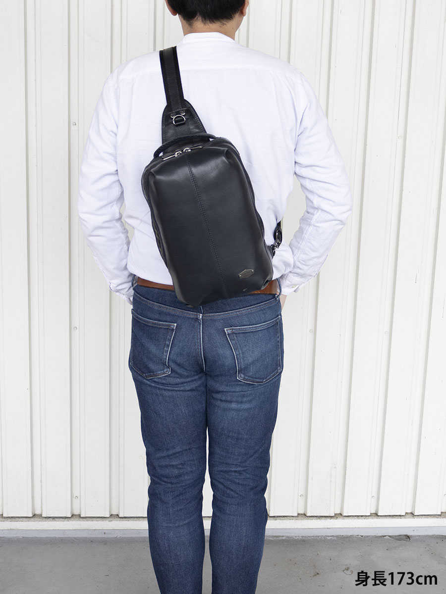 メンズバック DOUBLES（ダブルス） ボディバッグ メンズ 本革 40代 50代 革 おしゃれ