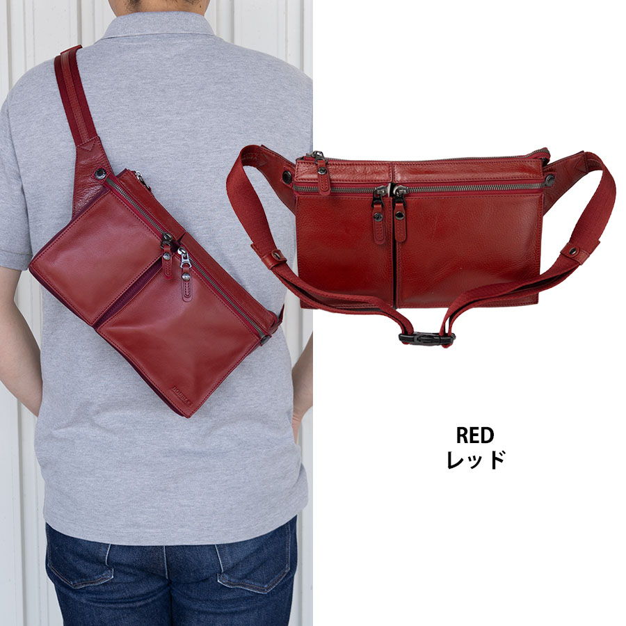 Y'2 LEATHER 本革 ボディバッグ バーガンディ こいつも再入荷だ！！Y'2 LEATHER ボディーバッグ | barnstormer