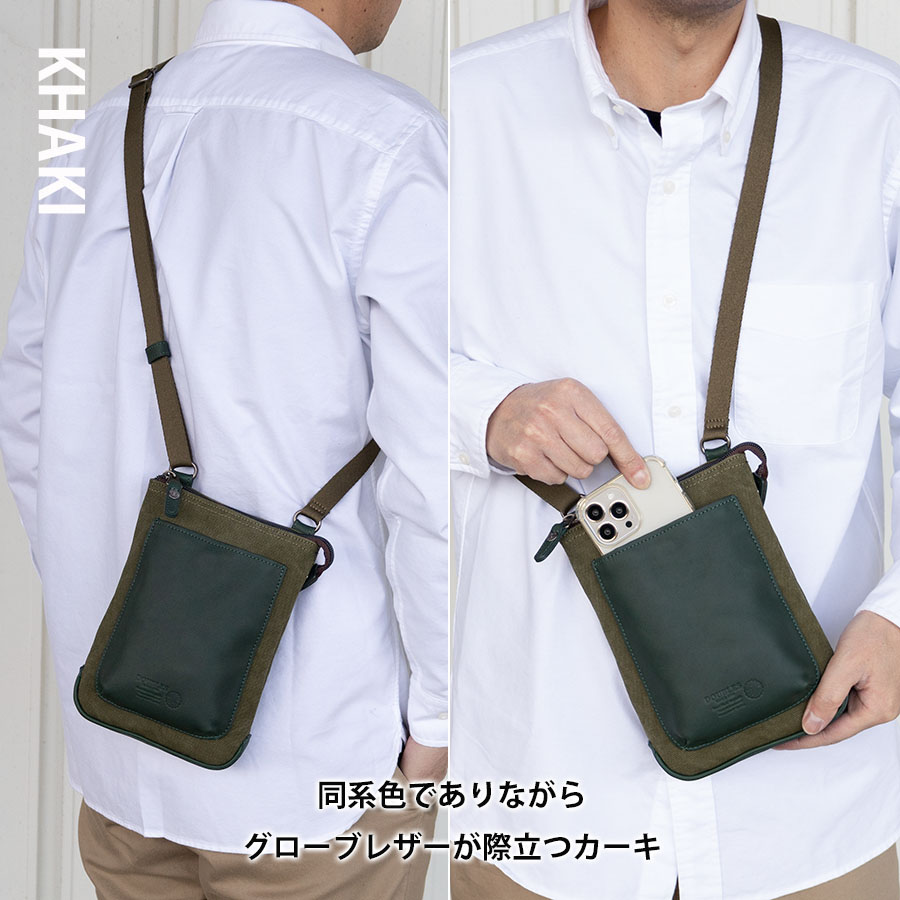 DOUBLES（ダブルス） ショルダーバッグ メンズ 帆布 斜めがけ 小さい