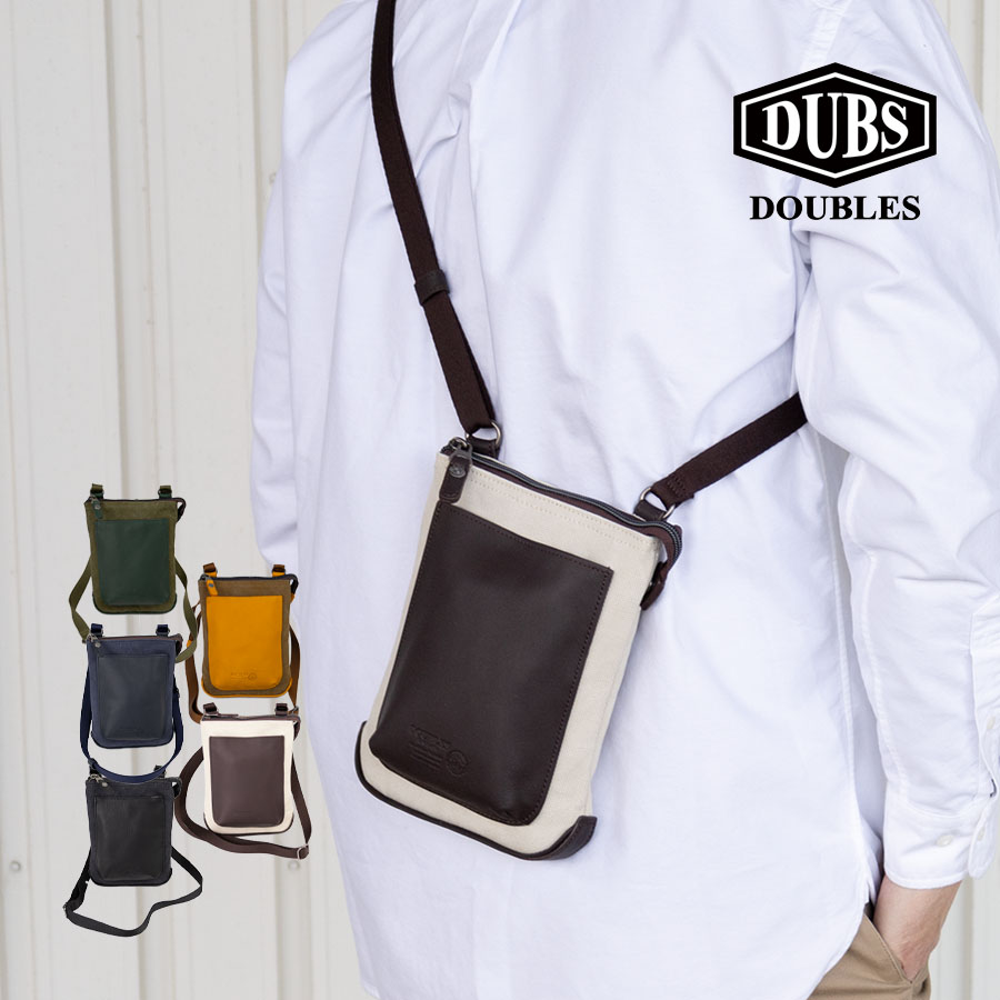 DOUBLES（ダブルス） ショルダーバッグ メンズ 帆布 斜めがけ 小さい