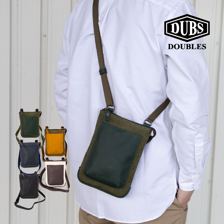 DOUBLES（ダブルス） ショルダーバッグ メンズ 帆布 斜めがけ 小さい