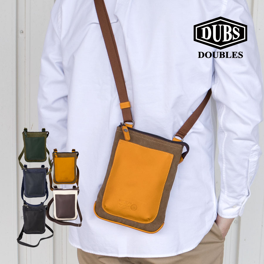 DOUBLES（ダブルス） ショルダーバッグ メンズ 帆布 斜めがけ 小さい