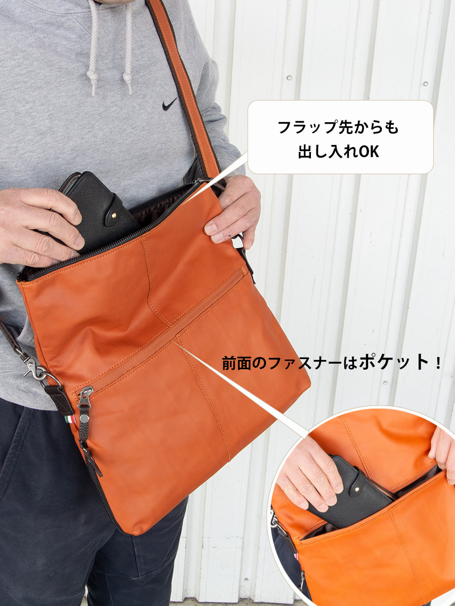 DOUBLES（ダブルス） ショルダーバッグ メンズ 本革 革 50代 ブランド