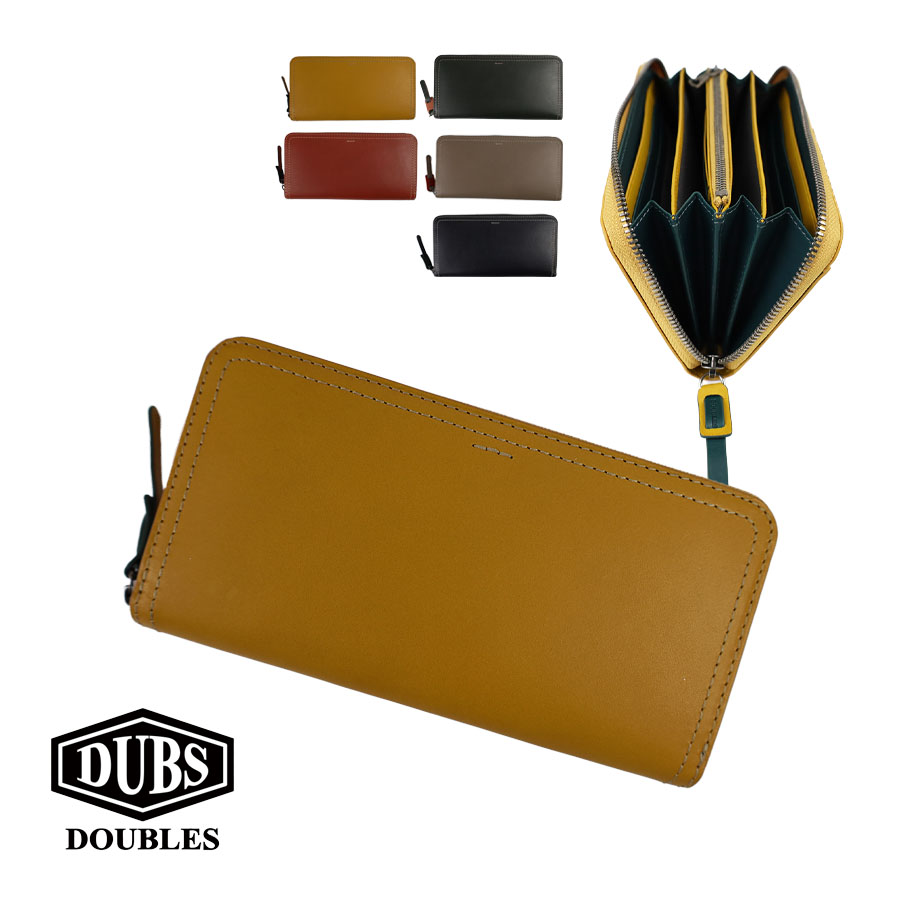 DOUBLES（ダブルス） 財布 メンズ 長財布 ラウンドファスナー 本革 革
