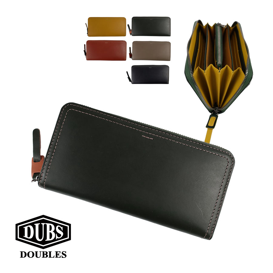 DOUBLES（ダブルス） 財布 メンズ 長財布 ラウンドファスナー 本革 革