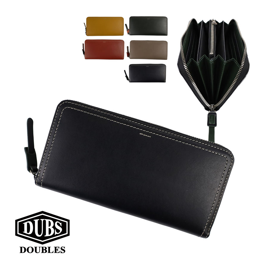 DOUBLES（ダブルス） 財布 メンズ 長財布 ラウンドファスナー 本革 革