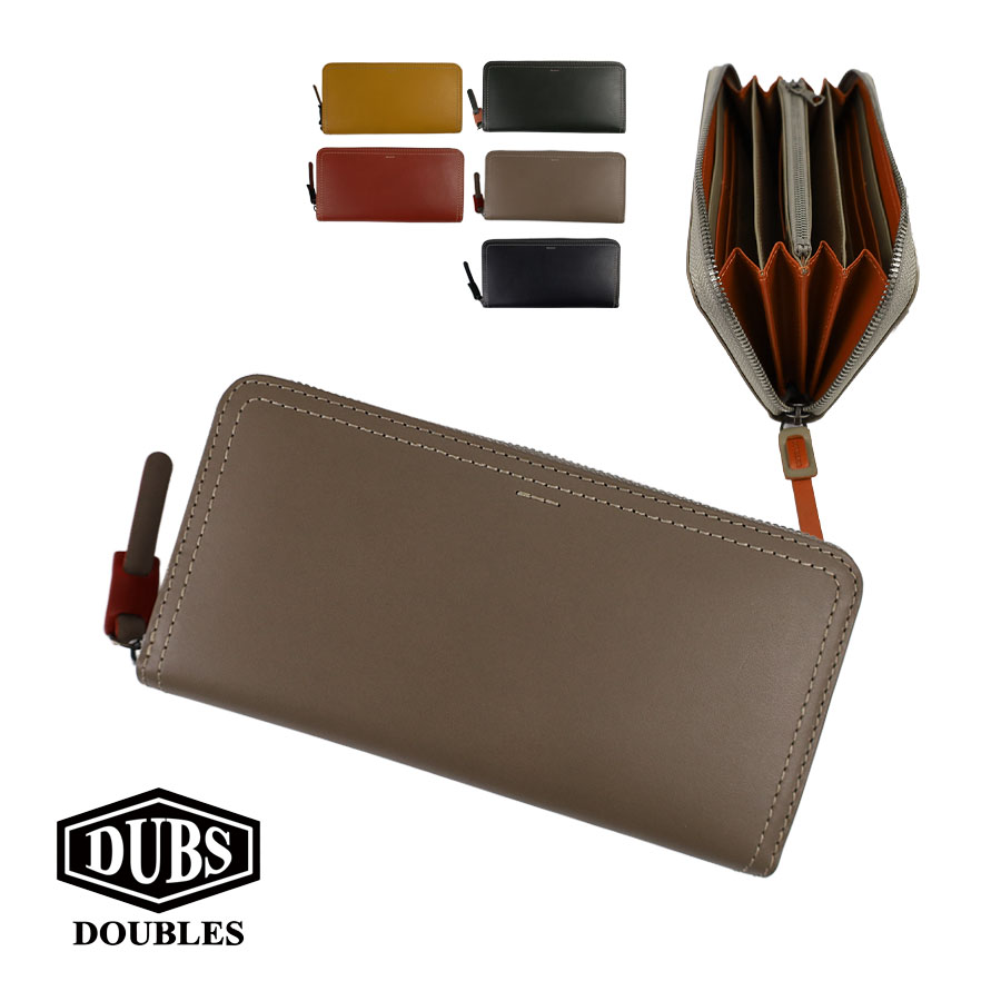 DOUBLES（ダブルス） 財布 メンズ 長財布 ラウンドファスナー 本革 革