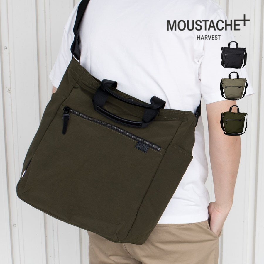 MOUSTACHE(ムスタッシュ) トートバッグ 2way ナイロン ブランド A4 MOUSTACHE(ムスタッシュ) トートバッグ 2way ナイロン ブランド A4