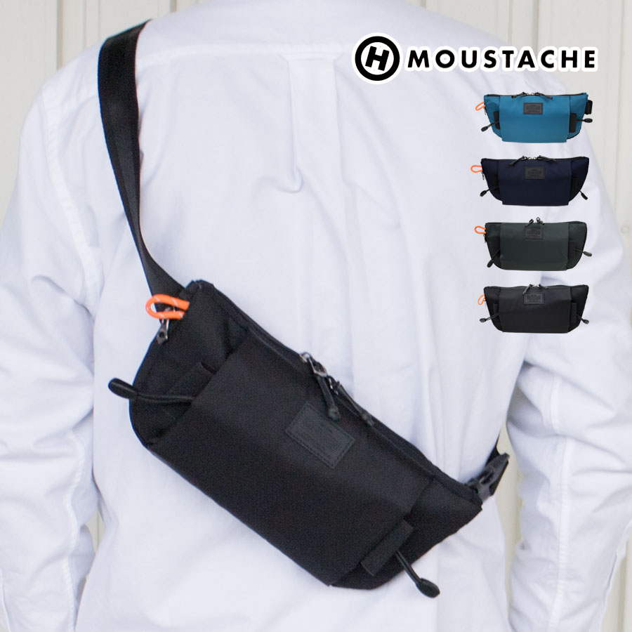   Jeans ブラックボディバッグ MOUSTACHE（ムスタッシュ） ボディバッグ メンズ 小さめ 40代 50代