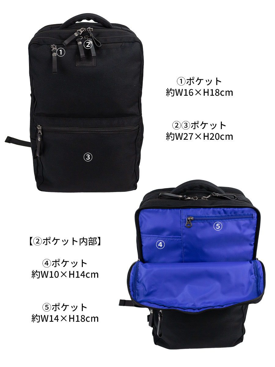 MOUSTACHE（ムスタッシュ） リュックサック メンズ 大容量 B4 30L マチ