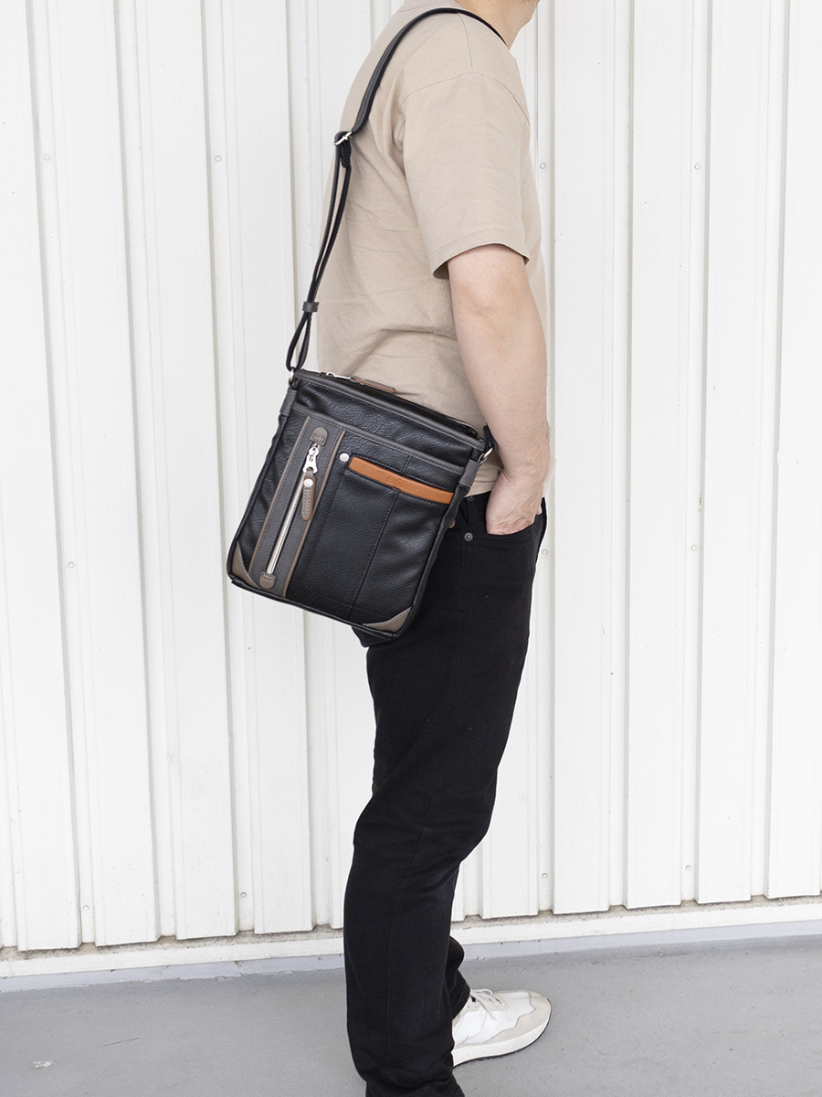ショルダーバッグ メンズ 斜めがけ 肩掛け ブランド B5 40代 50代 通勤 おしゃれ ビジネス カジュアル MOUSTACHE ムスタッシュ YVQ-5955 | MOUSTACHE | 08